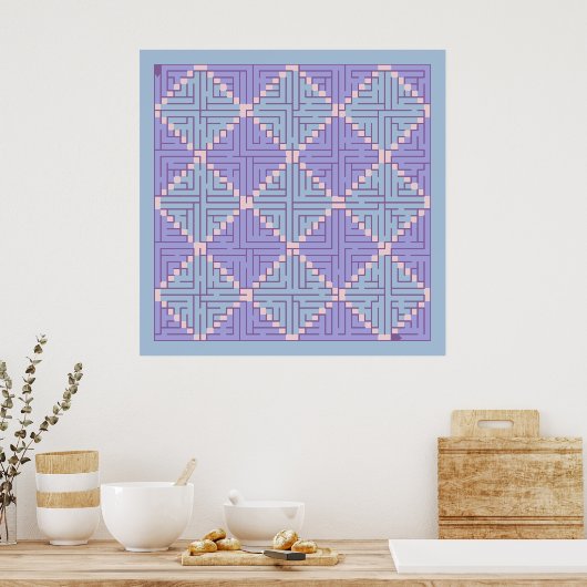 Maze Patchwork Poster (Küche)