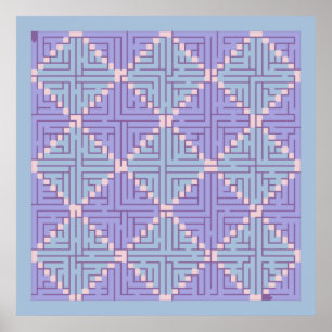 Maze Patchwork Poster