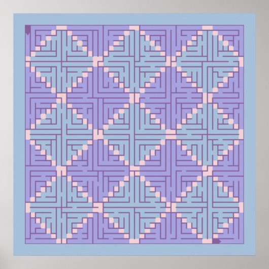 Maze Patchwork Poster (Vorne)