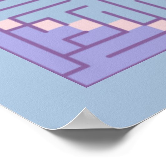 Maze Patchwork Poster (Ecke)