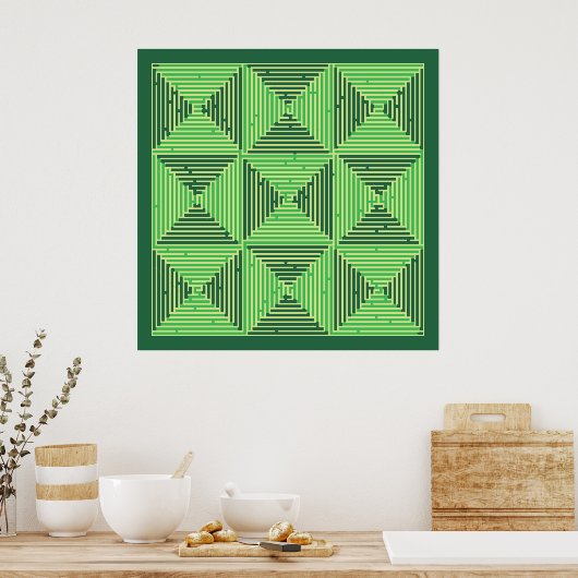 Maze Patchwork Poster (Küche)