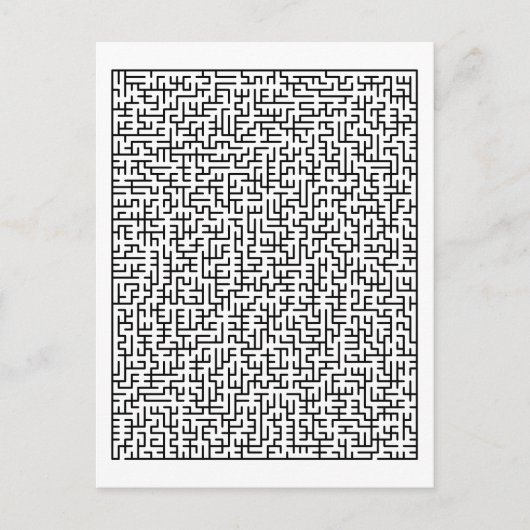 Maze Postkarte (Vorderseite)