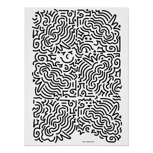 Maze Print von Jikaru Hayata Poster (Vorderseite)