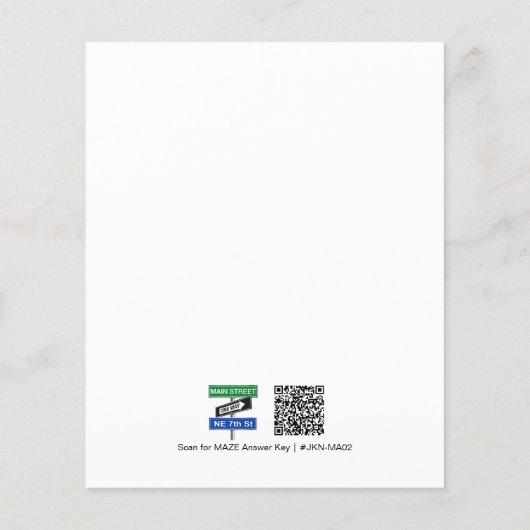 Maze Puzzle #JKN-MA02 (Rückseite)