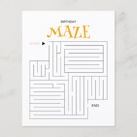 Maze Puzzle #JKN-MA02 (Vorderseite)