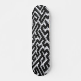 Maze Silver Black Skateboard