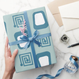 Maze und Trapezoide Geschenkpapier