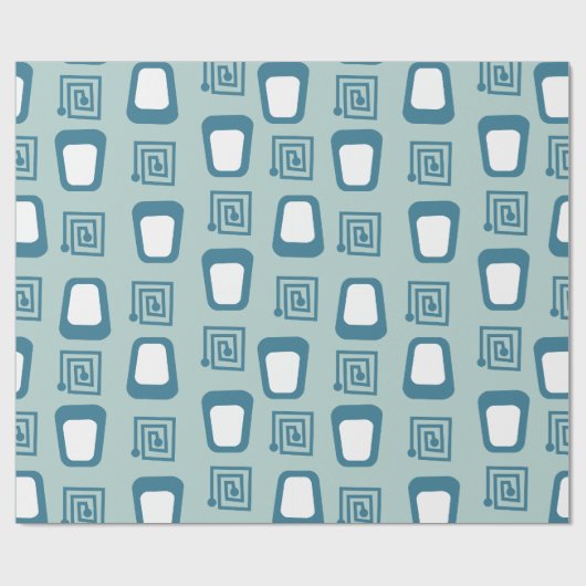 Maze und Trapezoide Geschenkpapier (Flach)