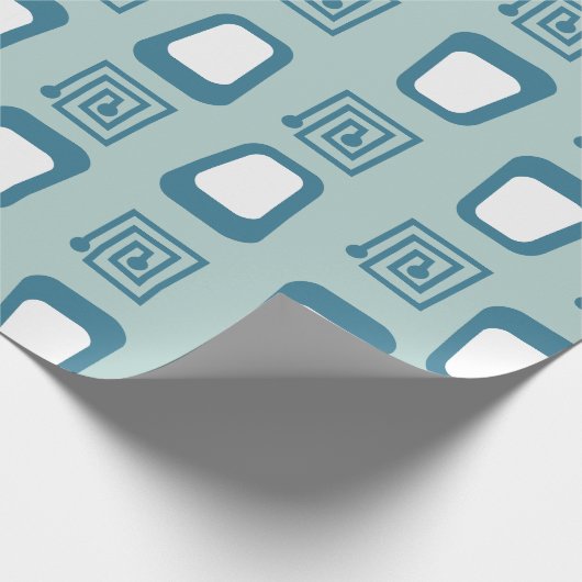 Maze und Trapezoide Geschenkpapier (Ecke)