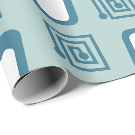 Maze und Trapezoide Geschenkpapier (Rolleneckpunkt)