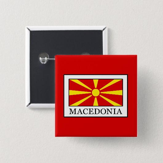 Mazedonien Button (Vorne & Hinten)