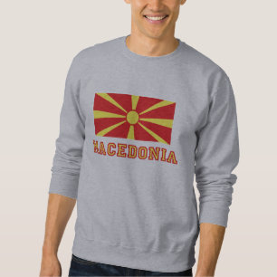 Mazedonien-Flagge 2 Sweatshirt