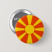Mazedonien-Flagge Button (Vorne & Hinten)