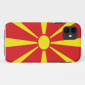 Mazedonien-Flagge Case-Mate iPhone Hülle (Rückseite (Horizontal))