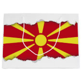 Mazedonien-Flagge Große Geschenktüte (Vorderseite)