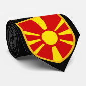 Mazedonien-Flagge Krawatte (Gerollt)