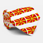 Mazedonien Flagge Krawatte (Gerollt)