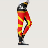 Mazedonien-Flagge Leggings (Rechts)