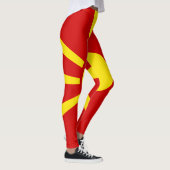 Mazedonien-Flagge Leggings (Rechts)