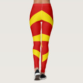 Mazedonien-Flagge Leggings (Rückseite)