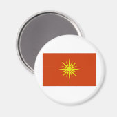 Mazedonien-Flagge Magnet (Vorderseite/Rückseite)