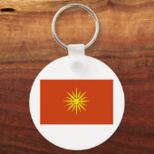 Mazedonien-Flagge Schlüsselanhänger (Vorderseite)