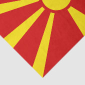 Mazedonien-Flagge Seidenpapier (Ausschnitt)