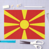 Mazedonien-Flagge Seidenpapier (Handwerk)