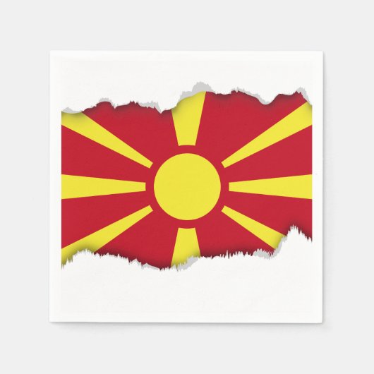Mazedonien-Flagge Serviette (Vorderseite)