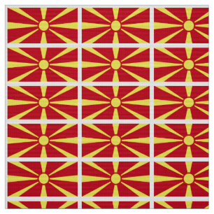 Mazedonien-Flagge Stoff