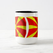 Mazedonien Flagge Tasse (Mittel)