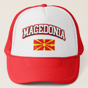 Mazedonien-Flagge Truckerkappe