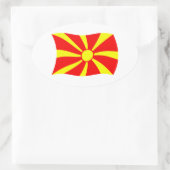 Mazedonien Flaggen Aufkleber (Tasche)