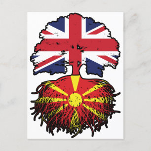Mazedonien Großbritannien Vereinigtes Königreich Postkarte