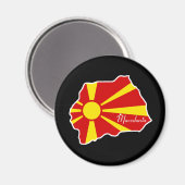 Mazedonien Magnet (Vorderseite/Rückseite)