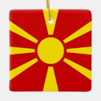 Mazedonien (Mazedonien) Flagge