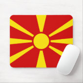 Mazedonien (Mazedonien) Flagge Mousepad (Mit Mouse)