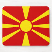 Mazedonien (Mazedonien) Flagge Mousepad (Vorne)