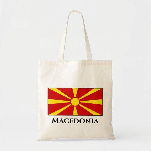 Mazedonien (Mazedonien) Flagge Tragetasche (Vorne)