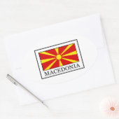 Mazedonien Ovaler Aufkleber (Umschlag)