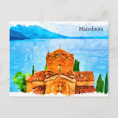 Mazedonien Panorama Travel Postkarte (Vorderseite)