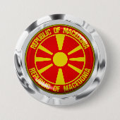 Mazedonien-Runde Button (Vorderseite)