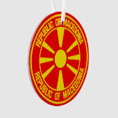 Mazedonien-Runde Ornament (Vorderseite)