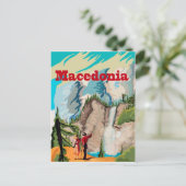 Mazedonien, Wandern, Vintage Postkarte (Stehend Vorderseite)