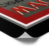 "Mazedonien Zigaretten" Art Deco Poster (Ecke)