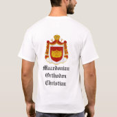 Mazedonischer orthodoxer T - Shirt (Rückseite)
