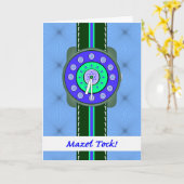 Mazel Tock! Mazel Tov auf Bar Mitzvah, Star Watch Karte (Gelbe Blume)
