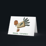 Mazel Tofurkey Thanksgivukkah veggie greeting card Feiertagskarte<br><div class="desc">Perfect Thanksgivukkah card for the Jewish vegetarian in your life.</div>