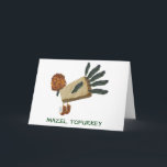 Mazel Tofurkey Thanksgivukkah veggie greeting card Feiertagskarte<br><div class="desc">Perfect Thanksgivukkah card for the Jewish vegetarian in your life.</div>