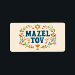 MAZEL TOV BAR BAT MITZVAH Jüdischer individuell ei Adressaufkleber<br><div class="desc">Handgezeichneter Text von mir für Sie. Ideal für eine Bar- oder Fledermausmitzvah oder eine jüdische Hochzeit oder ein anderes Ereignis. Für weitere Designs und Farben Karo mein Shop! Oder lass mir Bescheid,  wenn du etwas Angewohntes willst. Frag,  wenn du nicht findest,  was du brauchst! :</div>
